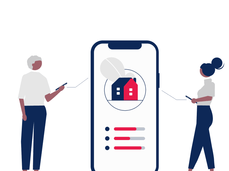 Mobile app tracking interface